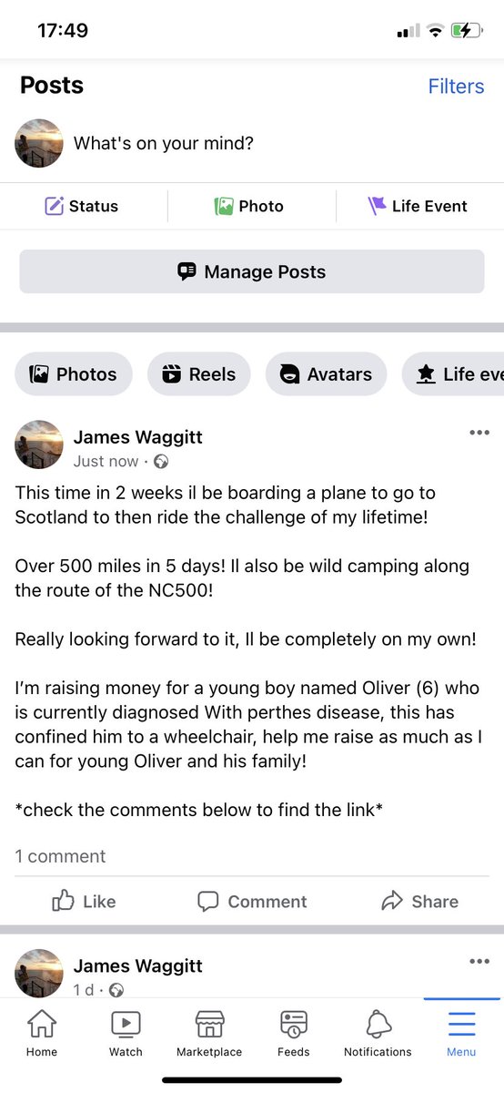 2 weeks to go before my challenge of my lifetime! If you would like to sponsor me follow the link.  

justgiving.com/crowdfunding/j…