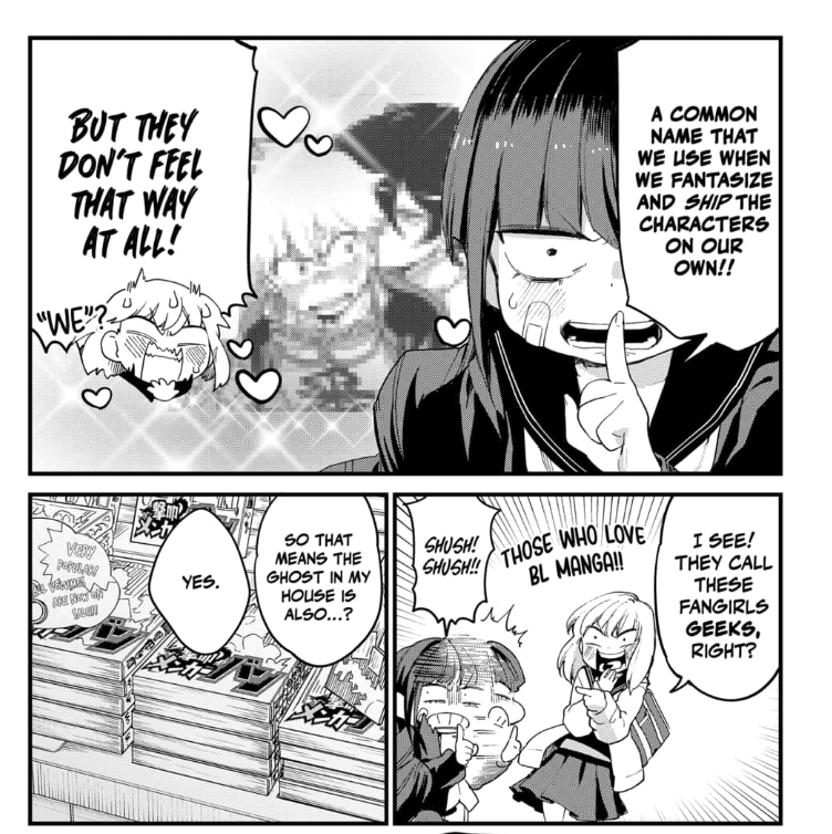 She didn't say fujoshi, owww. 