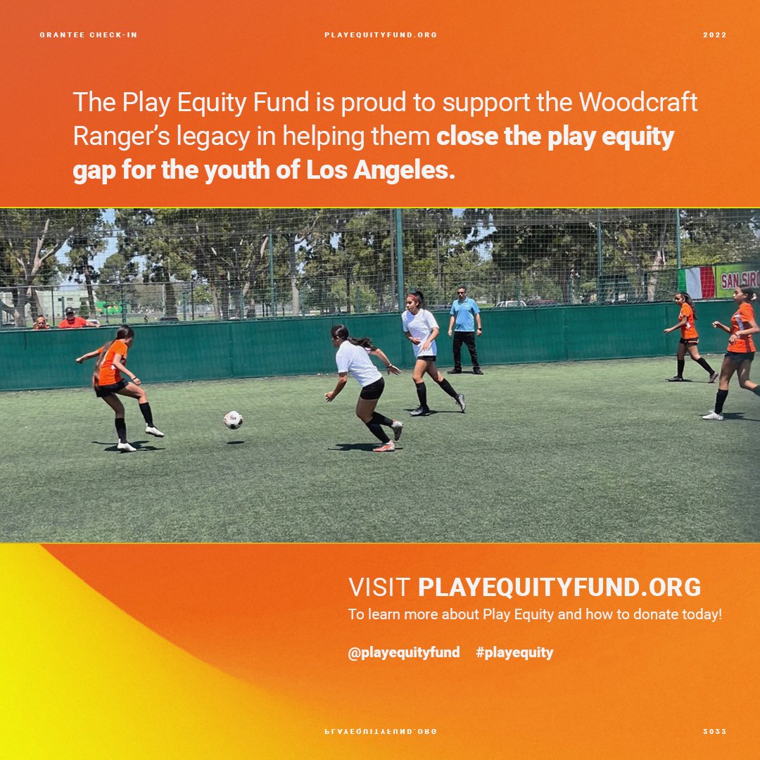 PlayEquityFund's tweet photo. The Play Equity Fund supports @woodcraftrangers' 100-year legacy of supporting LA youth through learning & sports opportunities! Woodcraft Rangers’ After-school Enrichment Sports Program provided 900+ students with sports programs to help recover from isolation #SpringIntoPlay https://t.co/zpHfaIUja2