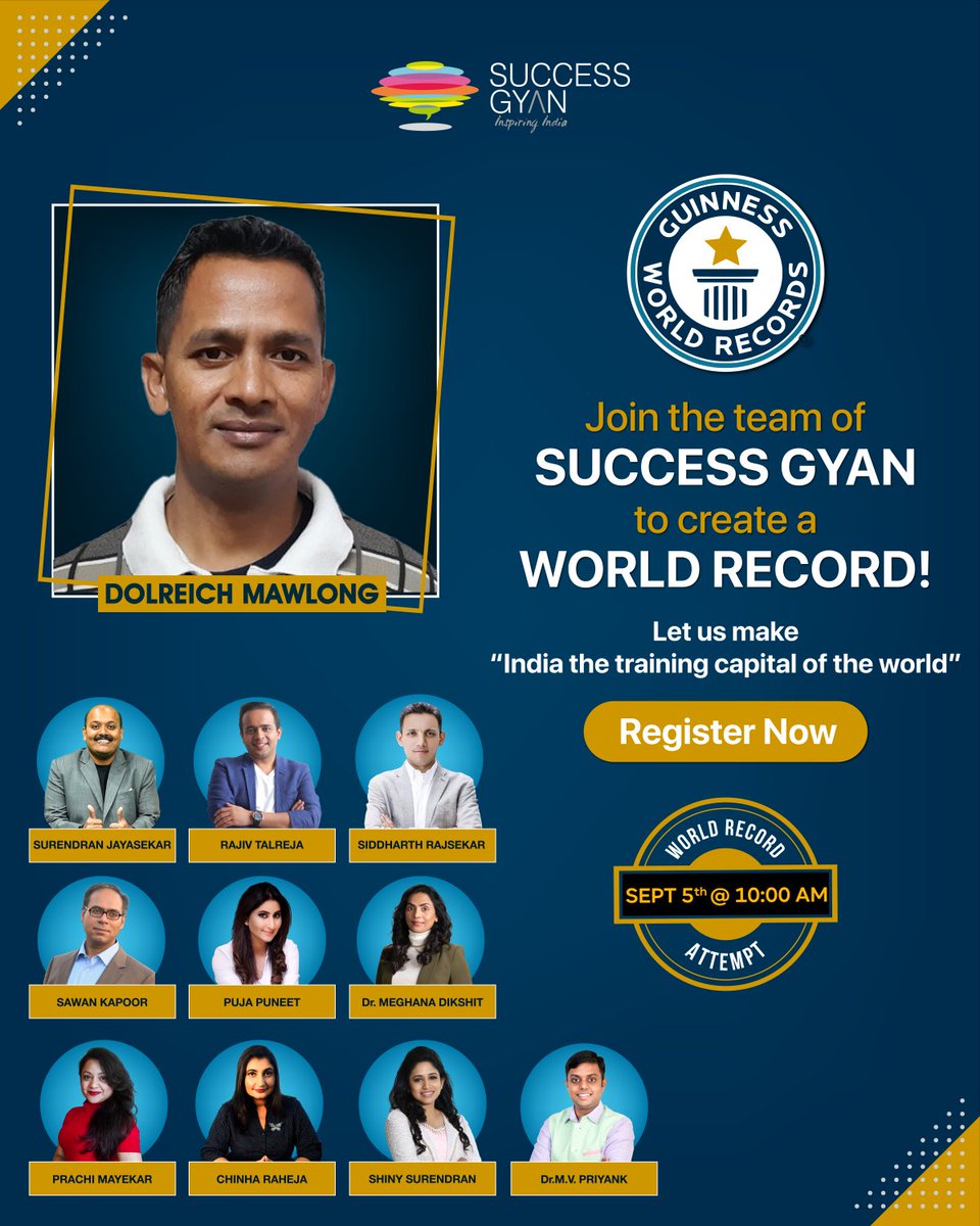 DolreichM's tweet photo. To Participate in th Guiness World Record, register in this link...

https://t.co/EZVD3fmpDH https://t.co/jDySORgrJh