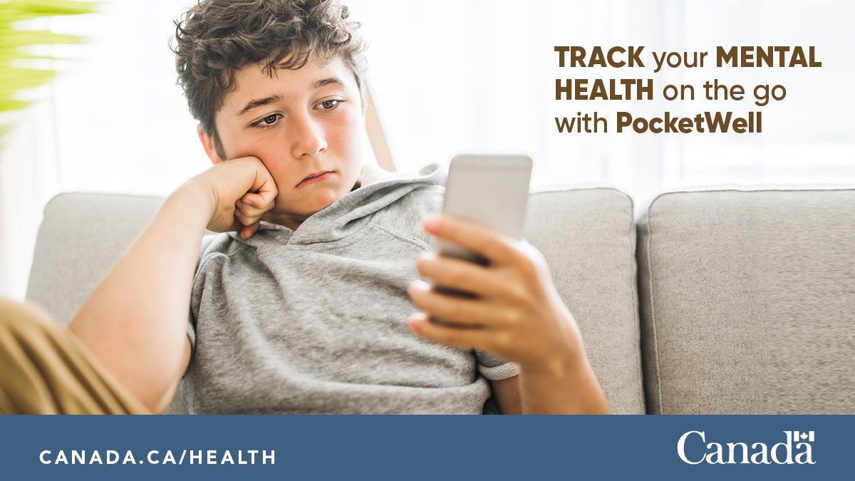 GovCanHealth's tweet photo. School is starting! This can be an exciting time for some, and a stressful time for others. Track your mood and #MentalHealth, and access support on the go with the #PocketWell app.
Available on Google Play: https://t.co/YXIADcvu0R
and the App Store: https://t.co/Cmj2J9UA7m https://t.co/sxQiV9okGz