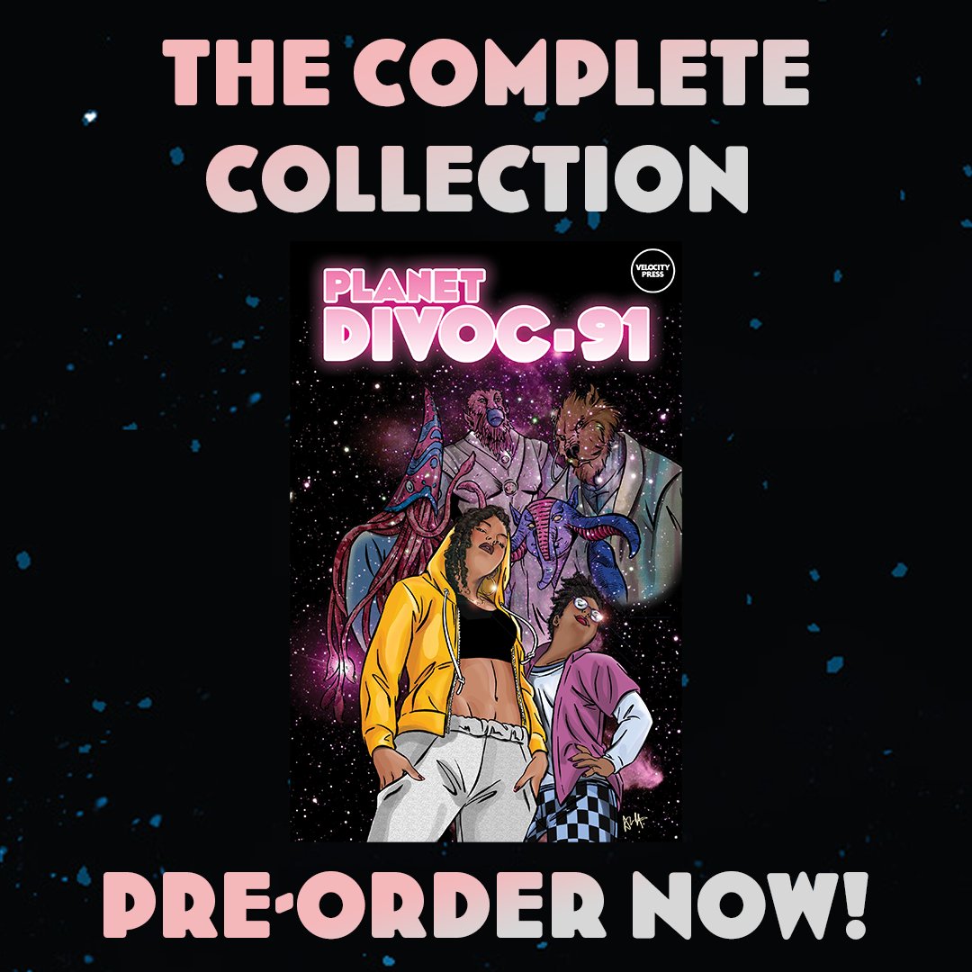 We’re only one month away from Planet Divoc-91’s release! 🚀✨

From 7 October, you'll be able to find Planet Divoc-91 in UK bookstores or order directly from <a href="/PressVelocity/">Velocity Press</a> for overseas readers! ⚡⚡

Can't wait to get your hands on a copy? Pre-order at bit.ly/3AEP1mT