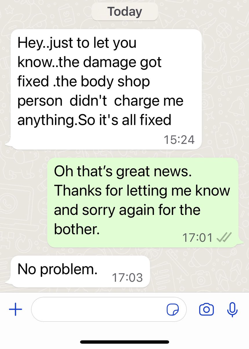 DrJoeAbah's tweet photo. Today, she told me it had been fixed for free and I didn’t need to pay anything. I thanked her. Hopefully, she now knows that some Nigerians can be honourable…in the real sense of the word. 😊3/3. https://t.co/sWRZBMElK8