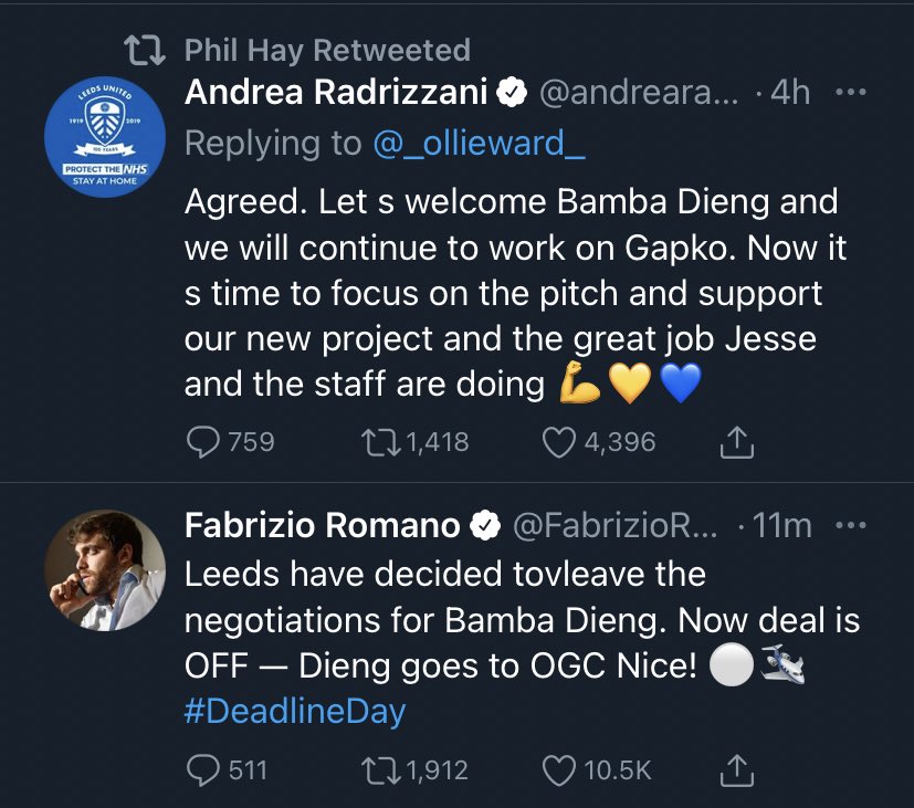 BaileyEpstein_'s tweet photo. You couldn’t script this. Classic Leeds shenanigans #dieng #leedsunited https://t.co/fExu4kuMu8