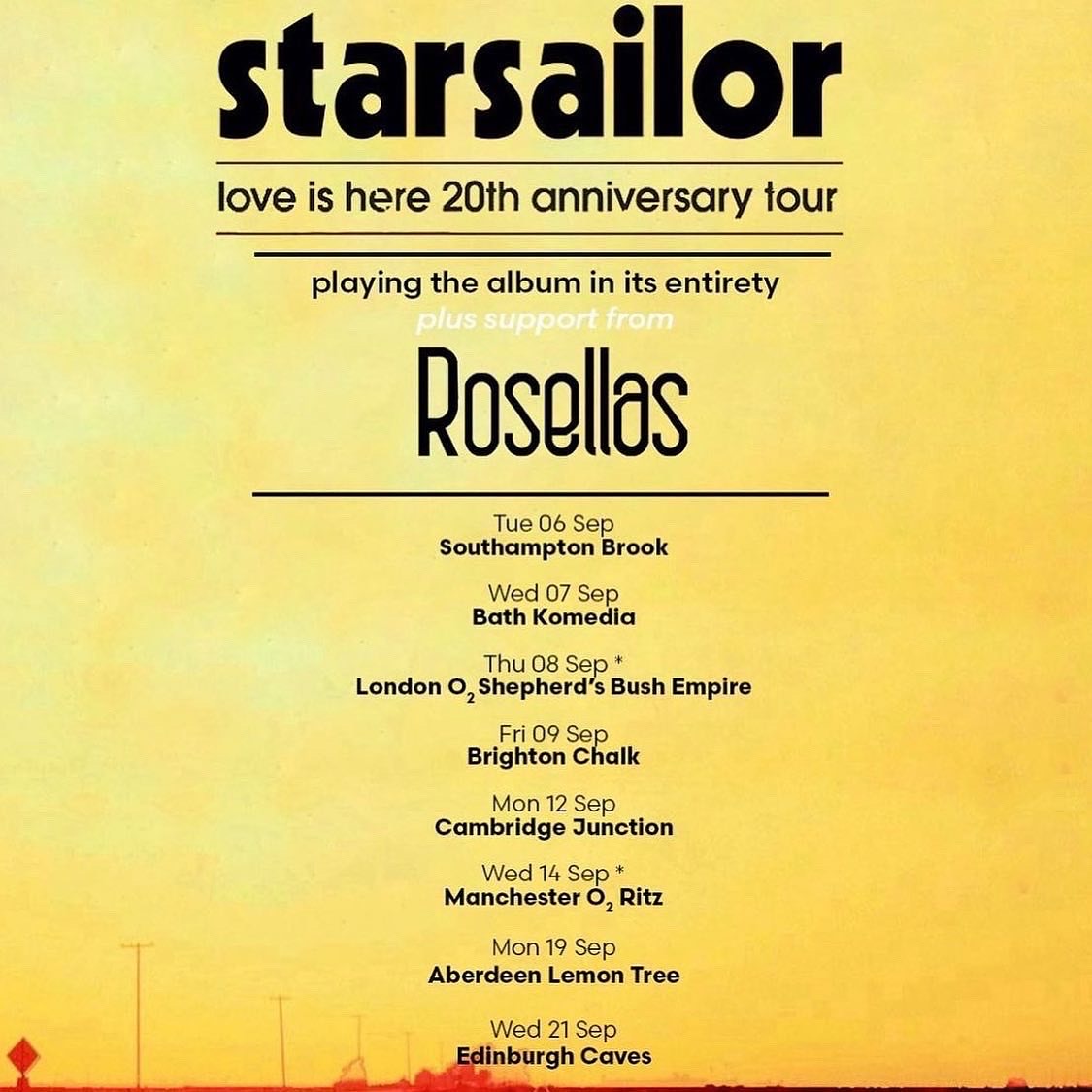 .<a href="/RosellasBand/">Rosellas</a> brand new single ‘Switch Off’ lands Sept 8 pre save now &amp; hear it for the first time on tour with <a href="/Starsailorband/">Starsailor Official</a> this month 📸 <a href="/TomOxleyPhoto/">TOM OXLEY</a> 

thisfeeling.lnk.to/Rosellas