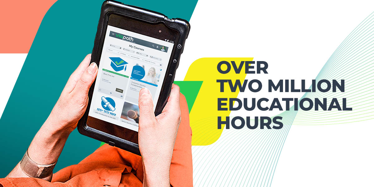 ViaPathTech's tweet photo. #ViaPath is happy to share that over two million educational hours have been completed on our Inspire® tablets. 

Read more about this major milestone here: https://t.co/z266FqYq3o https://t.co/7p2oosKJPA