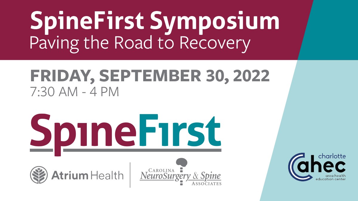 AtriumMSKI's tweet photo. ✔️ Interested in #spine care?
✔️ Need CME credits?
Join us Sept. 30 for @AtriumMSKI and @cnsa_insights SpineFirst Symposium!
Register ⬇️
https://t.co/0TW0vmbIKa

#SpineFirst #AtriumHealth #CNSA #AtriumMSKI #Orthotwitter #CarolinasRehab https://t.co/74s46Q1R9r