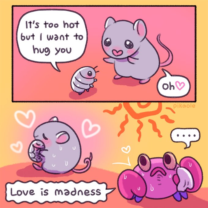 Hug in the summer 