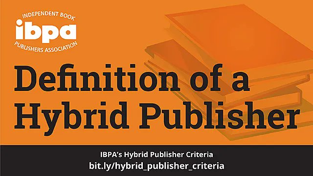 Announcing IBPA's first update to its Hybrid Publisher Criteria. Our 2022 revision improves on the 2018 original and provides greater clarity on what’s expected of reputable #hybridpublishers. Learn more: buff.ly/3wGgenZ