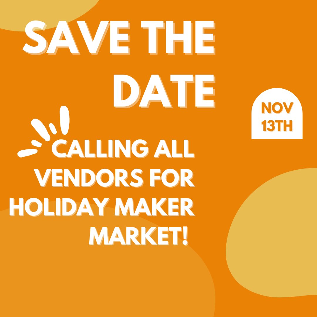 CALLING ALL MAKERS! Join us on Sunday, November 13th for our Fall Maker Market! Complete the Google form below: forms.gle/Qy72kv6kTUw57n… 
If you have questions or issues with the form please email Events@TheLoopComo.com. #thingsaremadehere