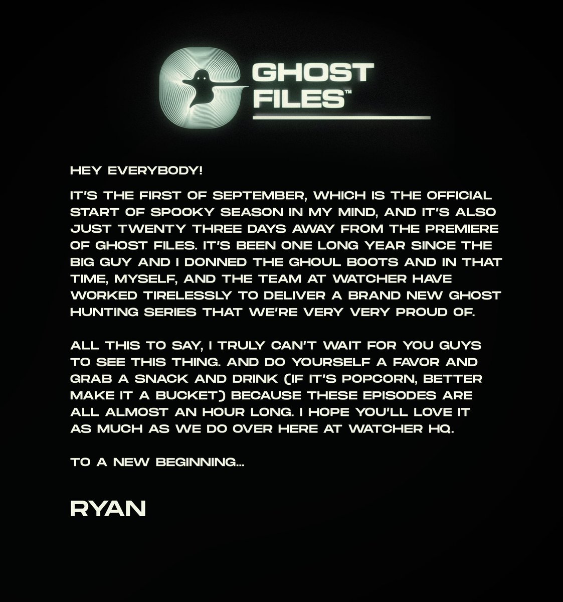 wearewatcher's tweet photo. It's September #GhostFiles https://t.co/rneDHrUY2U