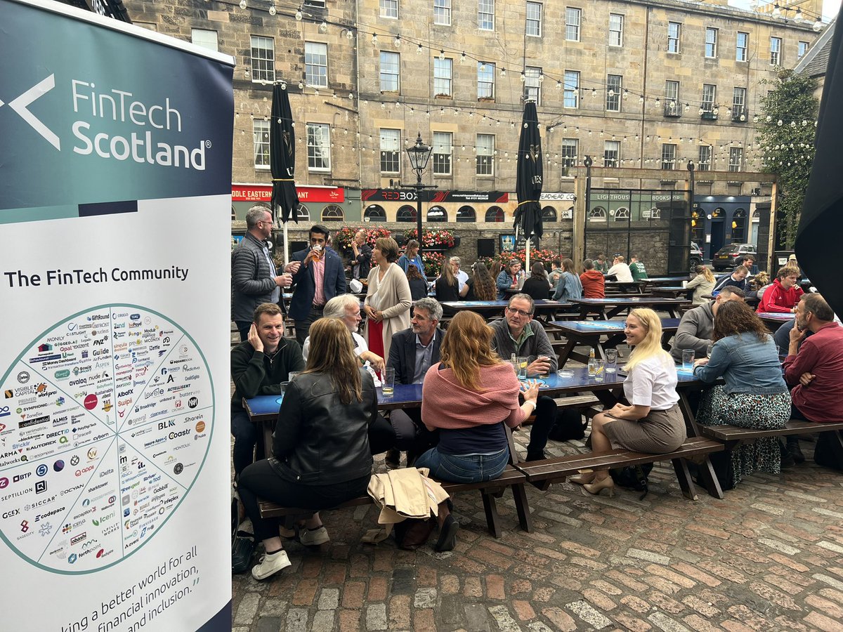 FinTechScotland's tweet photo. Great to spend the evening with the amazing Scottish #fintech community at the Pear Tree in Edinburgh. @babyreadydotme @EedenBull @cien_dos @SnuggEnergy @_directid @musemantik and many more still to come https://t.co/tkGIZB5oXT