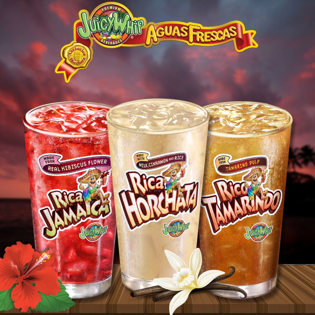 JuicyWhip's tweet photo. Nothing better than a classic cup of one of our Aguas Frescas🙌💦

#JuicyWhip #LaVerne #HispanicBeverages #HispanicDrinks #FruitDrinks #Horchata #RicaHorchata #AguasFrescas #Jamaica #Tamarindo #JuicyWhipBeverages #BeverageDistributor https://t.co/VqUVseyQkF