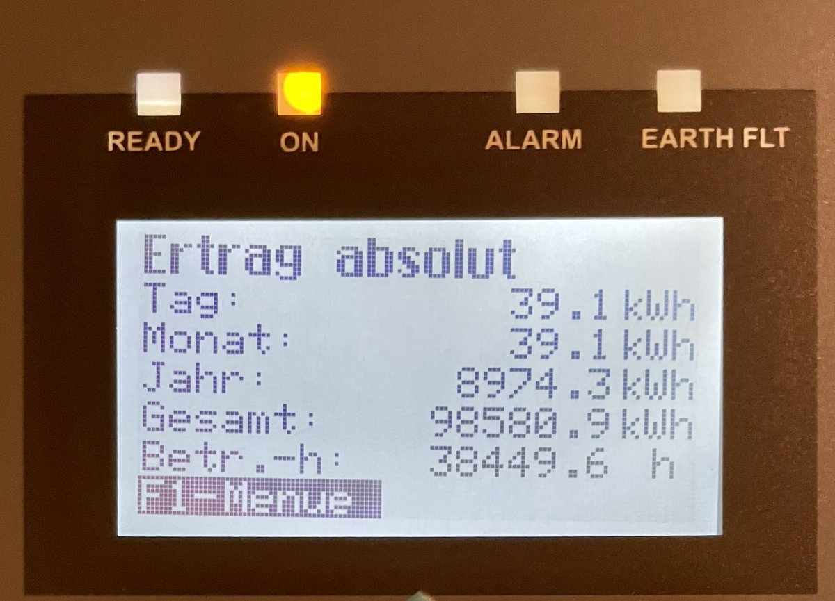 Verrückt: An der Börse kostet die kWh #strom aktuell bis zu einem Franken und mehr – vor kurzem waren es noch ein paar Rappen. Zu aktuellen Höchstpreisen wäre meine gut 9jährige #Solar Anlage schon mehr als 4 Mal amortisiert (fast 100’000 kWh produziert) #energie #sparen #cr