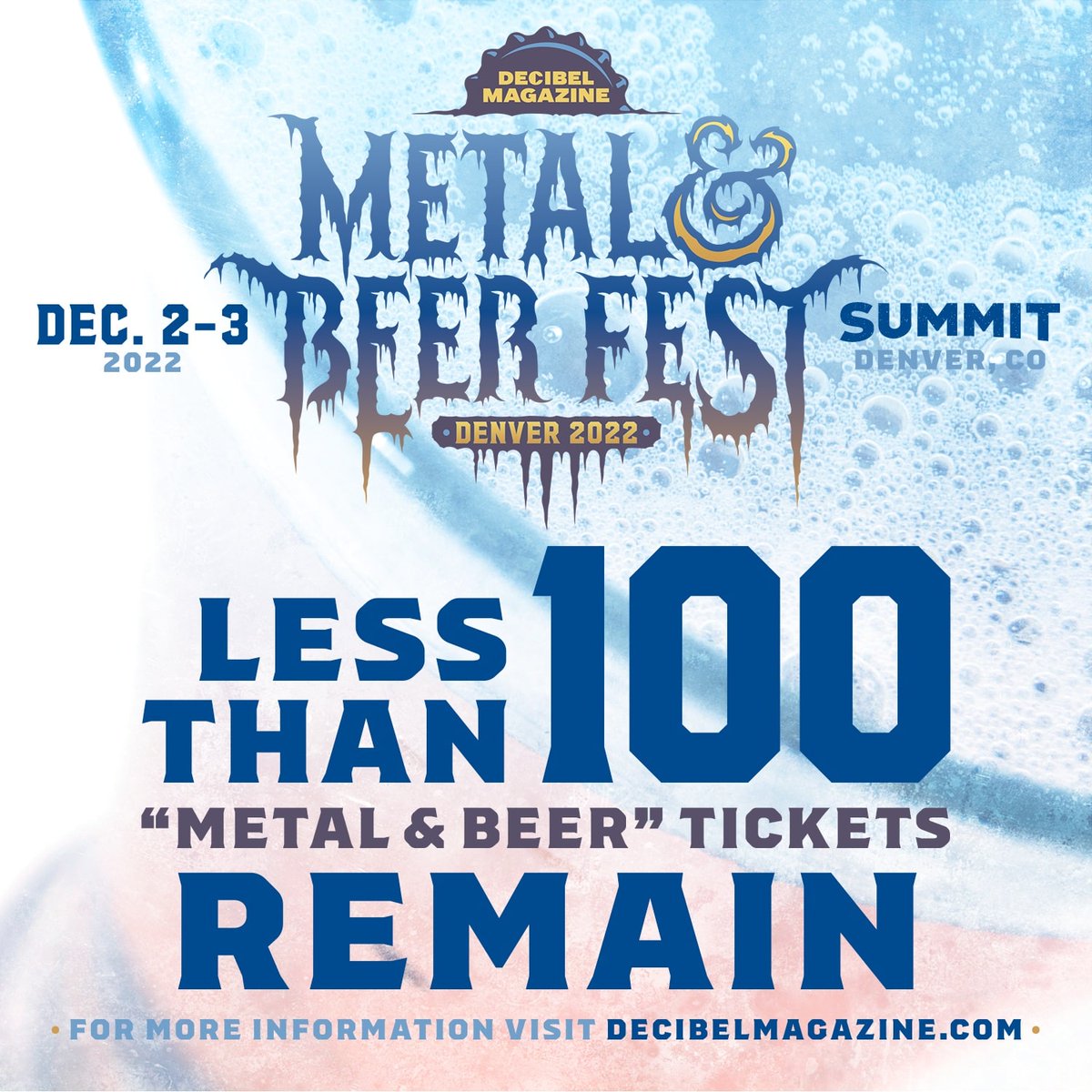 Decibel Magazine on Twitter "🍻 LAST CALL! There are now less than 100