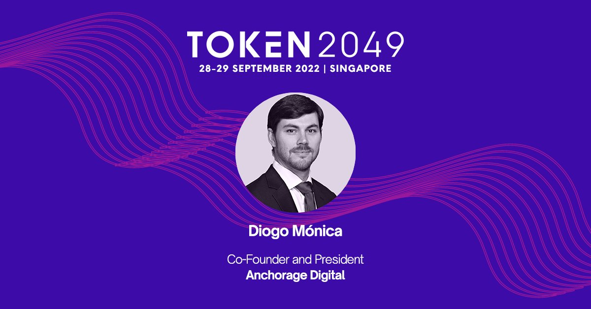 Speaker Intro: <a href="/diogomonica/">Diogo Mónica</a>

Diogo is the Co-Founder and President of <a href="/Anchorage/">Anchorage Digital ⚓</a>, a regulated crypto platform with HQ in San Francisco that provides institutions with integrated financial services and infrastructure solutions.

Meet him at #TOKEN2049: asia.token2049.com/tickets