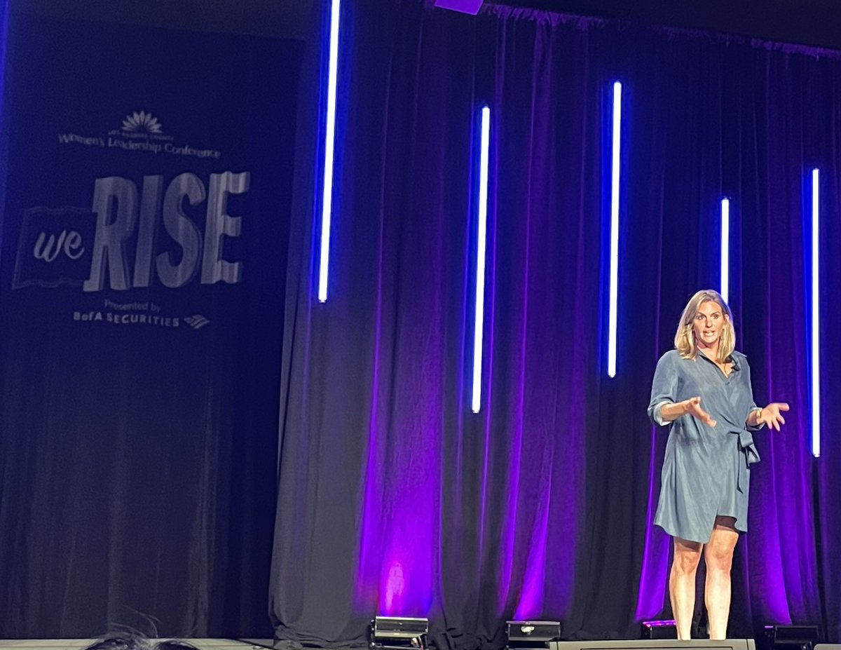 Cheers to figuring out what we want AND asking for it! <a href="/LACWomenLeaders/">LA County Women's Leadership Conference</a> @MarissaBethOrr #WeRise2022 #LACWLC2022 #bachelornation