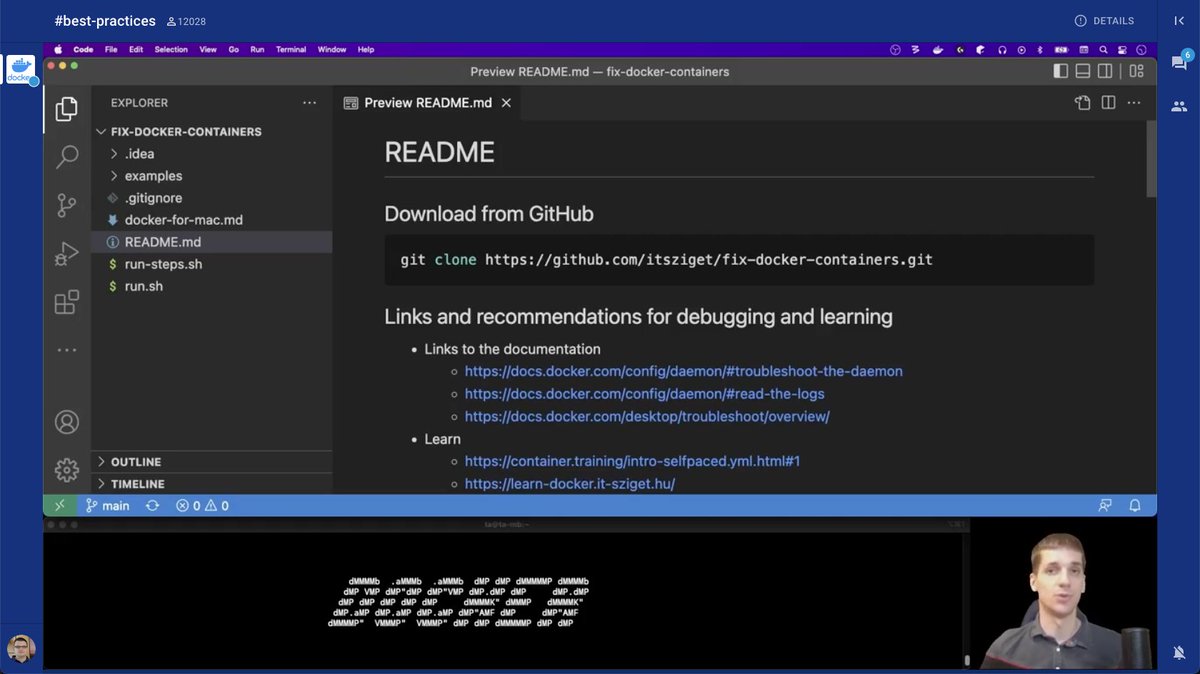 karolykassjr's tweet photo. 🔴 #DockerCommunity All-Hands #6 
Have a superpower of fixing #containers - @rimelek 
#HungarianDockerCommunity has a new superhero🦸‍♂️. 
Maybe the next #CommunityLeader or the first Hungarian #DockerCaptain? 
Who knows? I like to motivate...😉✌️
#docker🐋 (@docker) #DockerBudapest https://t.co/Kpk26p7Mj0