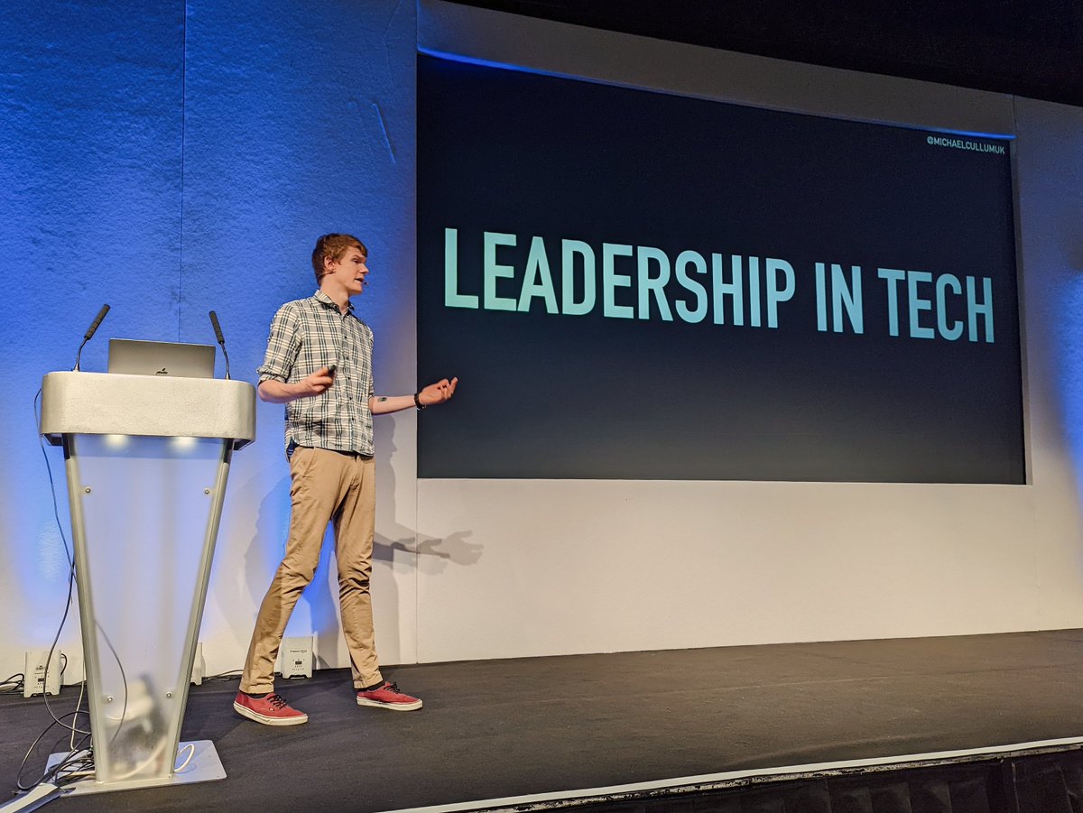 konradreiche's tweet photo. Leadership in Tech: the keynote delivered by @michaelcullumuk at Gophercon UK this year has given me food for thought. A thread with the notes I took home 🧶 https://t.co/elcu5Ro3Up