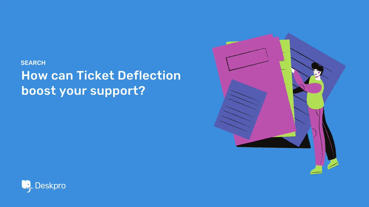 deskpro's tweet image. Help your customers to help themselves with 24/7 access to support content so your agents receive fewer tickets and can focus on issues that require human intervention. 
#helpdesksoftware #ticketdeflection