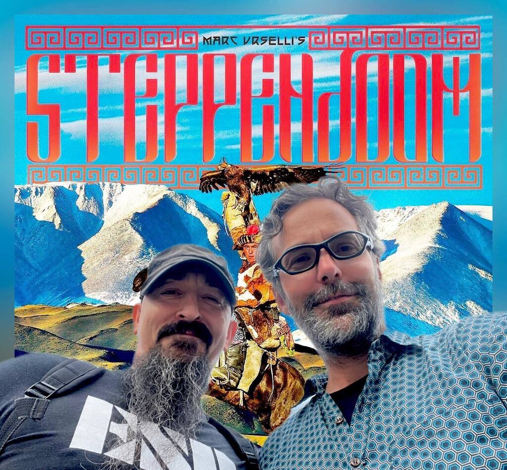 MarcUrselli's tweet photo. Fresh on the heels of the announcement of the November 18 release of #SteppenDoom on #MagneticEye Records @magneticeyerecords, I have had another lovely meeting in London with one of the great guests of this collaborative effort: #AaronAedy @aaronaedy ofโฆ https://t.co/Iu2lQjbV5D https://t.co/Qh90u9u57t