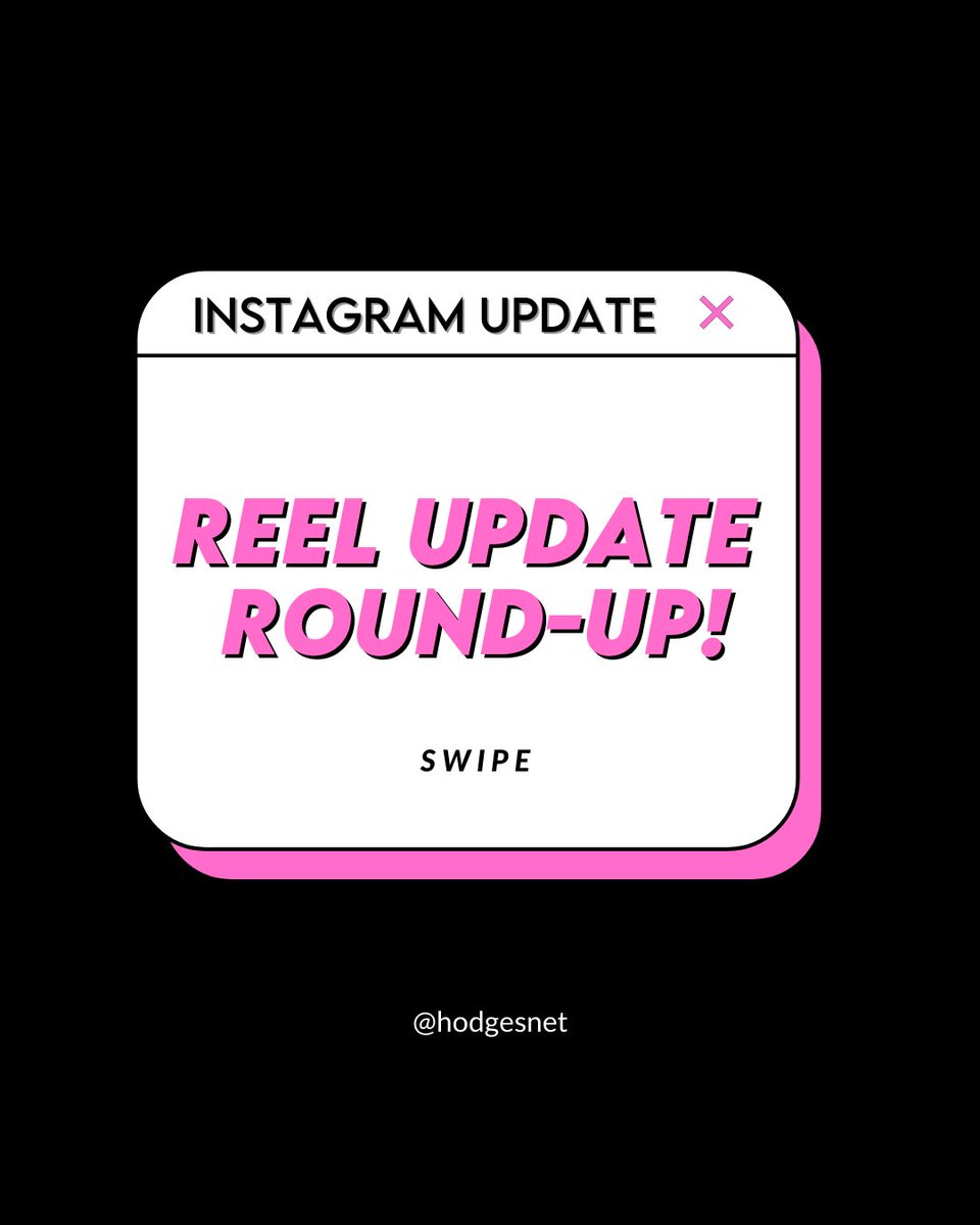 HodgesNet's tweet photo. Instagram have been ON IT with new features and updates recently so we’re here to give you the run-down. 🔥

If you needed a sign to start posting reels, here 👏🏼 it 👏🏼 is 👏🏼 https://t.co/mlZiqso8J4