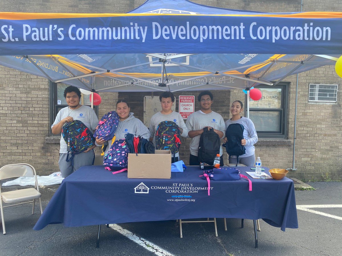 stpaulscdcnj's tweet photo. One event that we look forward to each year is #Backpacks4Kids. It's the official kick-off event to our fall calendar and signifies the beginning of a new school year. We would like to thank @UWPassaic for inviting us to participate in another successful drive. #SPCDC #UWPC (1/3) https://t.co/OKBwtY0ikO