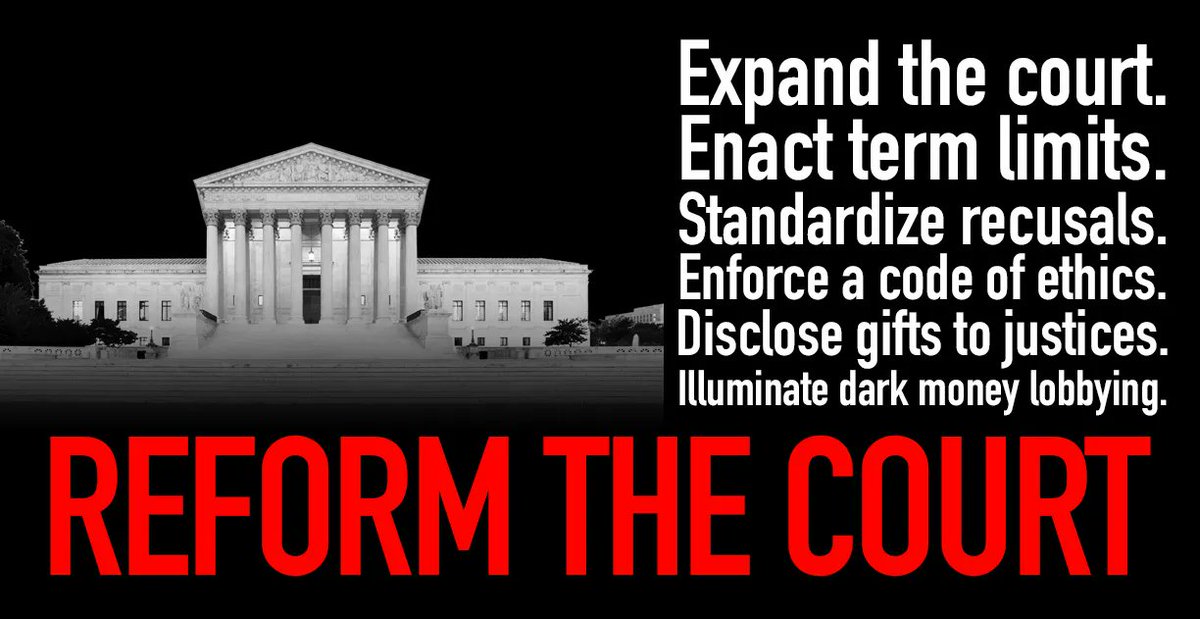 HankJohnsonGA's tweet photo. I'm the member of Congress who wrote the bills to:
⚖️ Expand the Supreme Court
⚖️ Introduce term limits for justices
⚖️ Enforce a SCOTUS code of ethics

We're building a movement to reform the court. You in? Follow and RT! https://t.co/5L0TDRLd5D