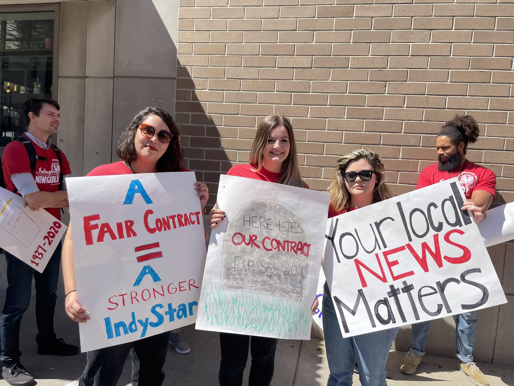 Indianapolis Newspaper Guild on Twitter "Members of the Indianapolis