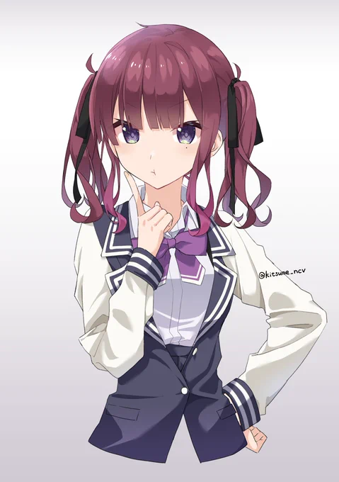 紀常さんの線画塗らせていただきました!いやーかわいい!紀常塗り絵 