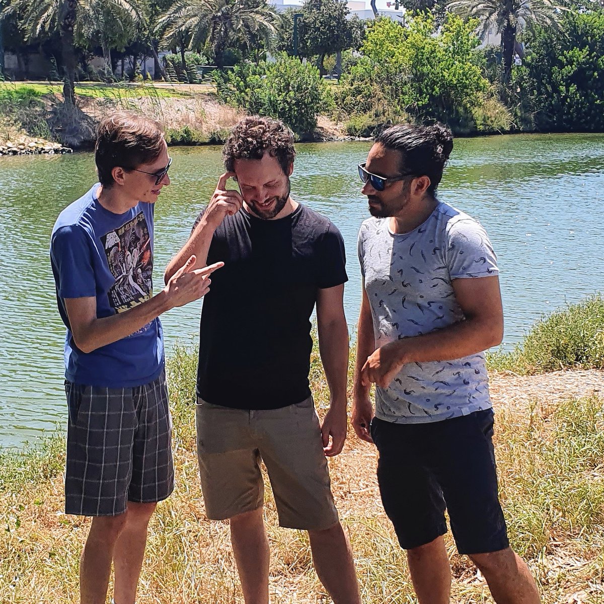 Curious about the team behind the screen? Meet the Stylable team, <a href="/BarakiWix/">barak </a>, <a href="/idoros/">@Idoros@mastodon.social</a> and <a href="/RavivTom/">Tom Raviv</a>, pictured here taking a break by the river contemplating CSS and dreaming up stylesheets.

Wanna say hi? Ask a question? Pop by our discord.com/invite/C5ZhENS… server
#Stylable #CSS