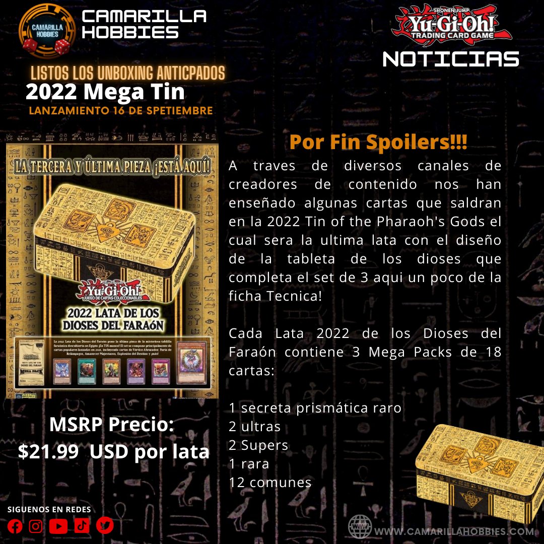 CamarillaH's tweet photo. Ya tenemos los primeros spoilers de la #megatin 2022 de #yugioh #tcg #yugiohtcg y vienen Wow! aqui les dejamos algunas imagenes de los que se nos enseño via diversos Unboxings patrocinados por Konami en varios canales de Youtube #noticias #spoilers https://t.co/0bBAyvJwnh