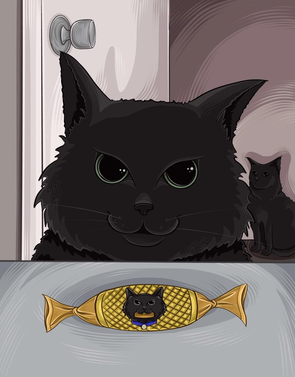 🖤🖤🖤NEW DROP 🖤🖤🖤
In my collection "My Black Cats" on <a href="/opensea/">OpenSea</a> 

#4 "Night Hunters" 
1/1
0.06ETH

The coziest collection, which is based on the real life of my favorite black cats 🐈‍⬛🖤🐈‍⬛
#nftart

opensea.io/assets/ethereu…