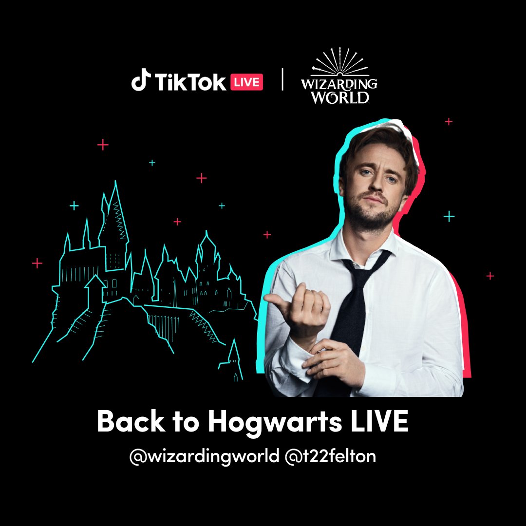 Everyone's favourite Slytherin <a href="/TomFelton/">Tom Felton</a> will be heading #BackToHogwarts very shortly on TikTok LIVE 🐍 Follow bit.ly/MaP_TFelton  now to make sure you don't miss out!