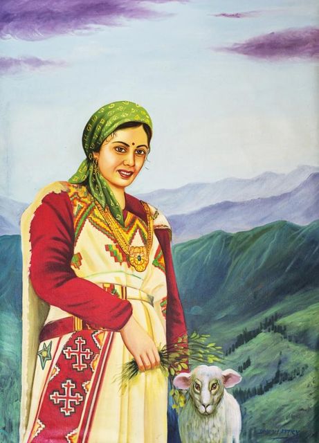 kullu damsel with sheep
The damsel in this painting is Kullu shepherdess in her traditional attire with local and indigenous ornaments. The shawl and the cloth
read more..👇
99worldartists.com/product/kullu-…
@bakra_com <a href="/TheOshinSharma/">Oshin Sharma</a>  #artist 
#chitrakala 
#art #studio
 #oilpainting