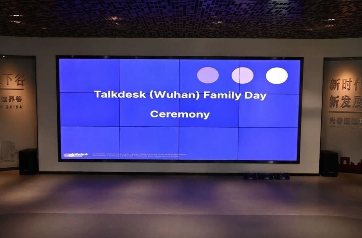 Talkdesk's tweet photo. Celebrating Family Day with our #Talkdeskers in China. 💜 #lifeattalkdesk https://t.co/92Lx3TiXaG