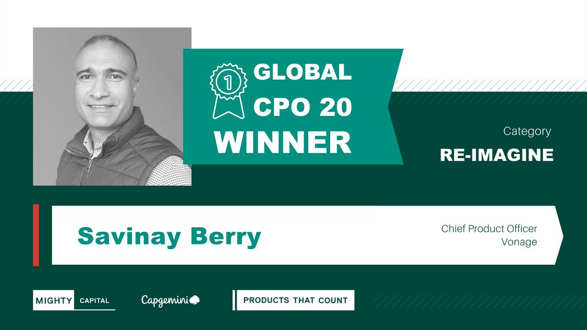 2022 Global Top 20 CPOs Who are the top Chief Product Officers of 2022? 🎉🏆 Revealing a winner of the Rising Star category of the 2022 Global CPO 20! 🏆 @berrysav Chief Product Officer @vonage #CPOrising #globalcpo20 👉bit.ly/3KIJLmk Sponsored @mightycapital @Capgemini