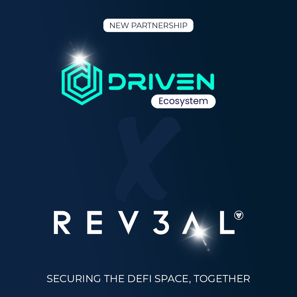 #DRIVENecosystem is excited to announce a new partnership with <a href="/Rev3alTech/">REV3AL</a>🤝🔥

Join us tomorrow at 9 pm CET for a live YouTube event where we will provide more details about this incredible partnership and hold an #AMA with their team! 📢

youtube.com/watch?v=mecuxE…