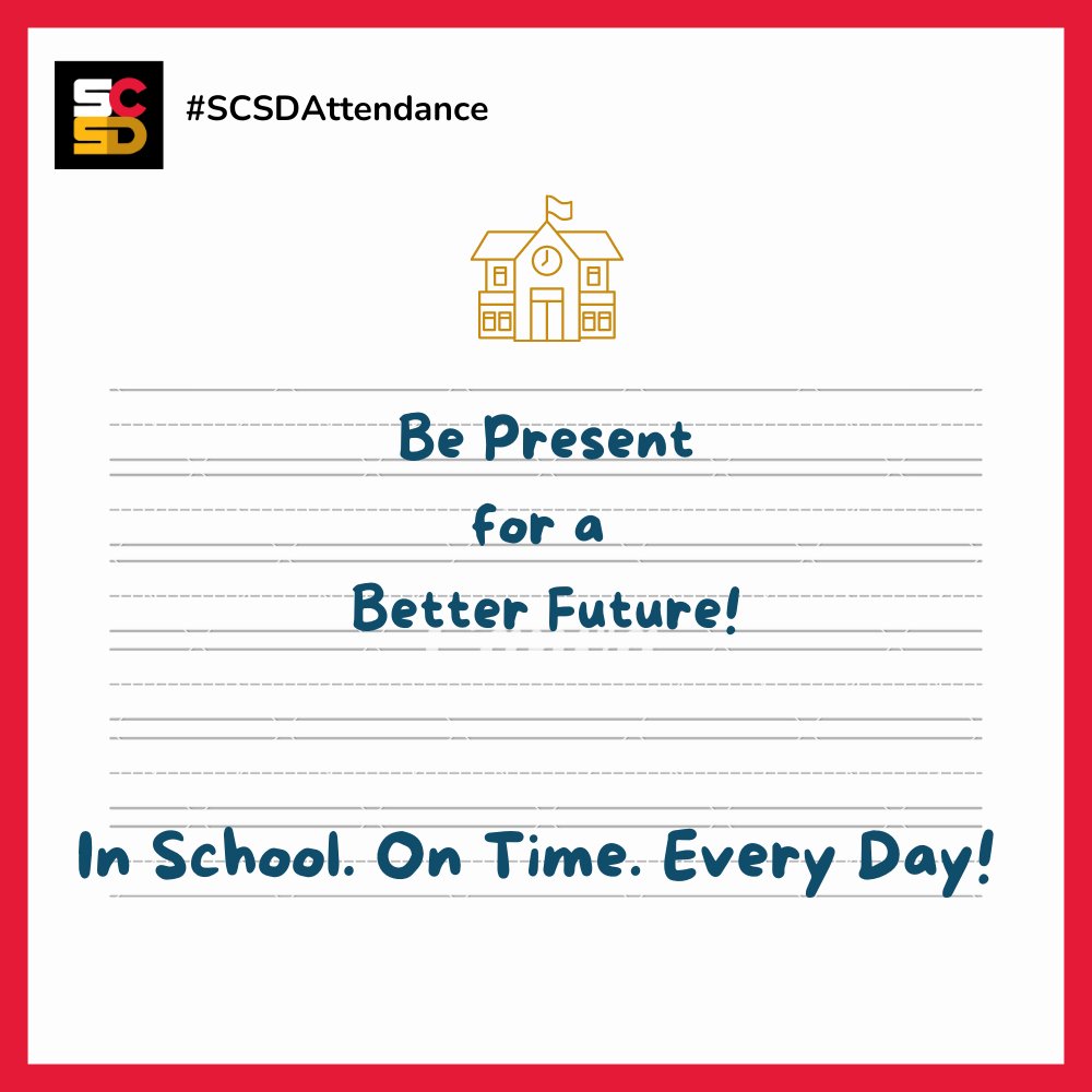 SyracuseSchools's tweet photo. Attention, Families: The first day of school in the SCSD is next Wednesday, September 7th (for 11th and 12th grade students, the first day is on Thursday, September 8th)! 

Please help us help your child succeed – by ensuring that your child is in school - on time - every day. https://t.co/8U1wRNe3nh