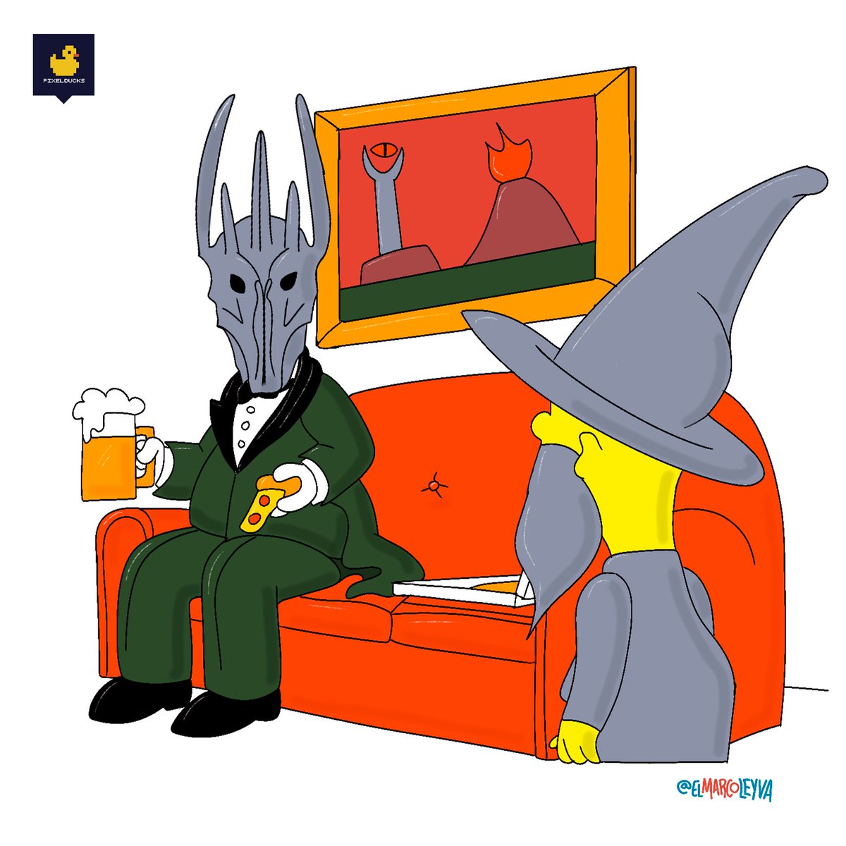 pixelducksmx's tweet photo. -¿Por qué tan elegante #Sauron?
-Hoy se estrena #ElSeñorDeLosAnillos: #LosAnillosDePoder muchacho. 

#TheRingsOfPower https://t.co/3w5EIWybeF