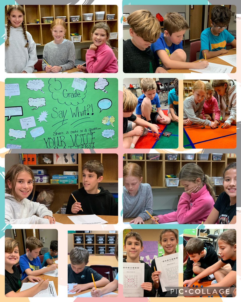 La8ch's tweet photo. More GT 5th graders @BakerElem diving deep into quotes, a Strimko challenge, and rounding out the class with Q-bitz EXTREME! @GTProsperISD #AllVoicesMatter #QuoteBoard https://t.co/JP9Uh5aFoF