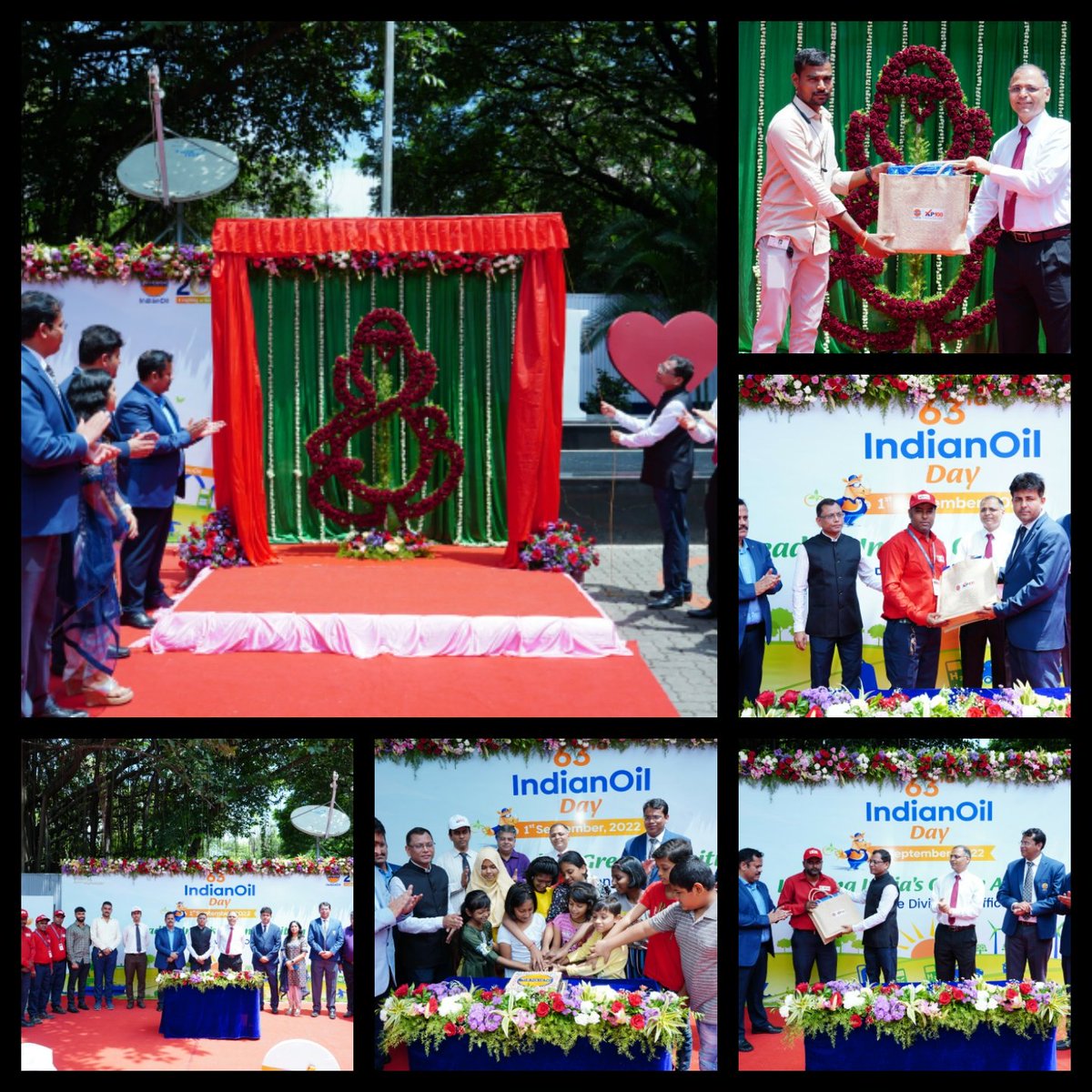 #IndianOilDay #celebrated <a href="/IndianOilcl/">Indian Oil Corp Ltd</a> COCO #Pune with #cakes, #Floral #ganpati #selfiepoint &amp; #XP100 CA felicitation by Sh Sanjay Semwal, GM(RS),MSO, Sh S.R. Pattanaik, GM(RT),HO, Sh Arvind Ravi,DGM(RT), Sh Nitin Vashisht,DRSH Pune DO
<a href="/DirMktg_iocl/">Director (Marketing), IndianOil</a> <a href="/IOC_Maharashtra/">IndianOil Maharashtra</a> <a href="/ChairmanIOCL/">ChairmanIOC</a>