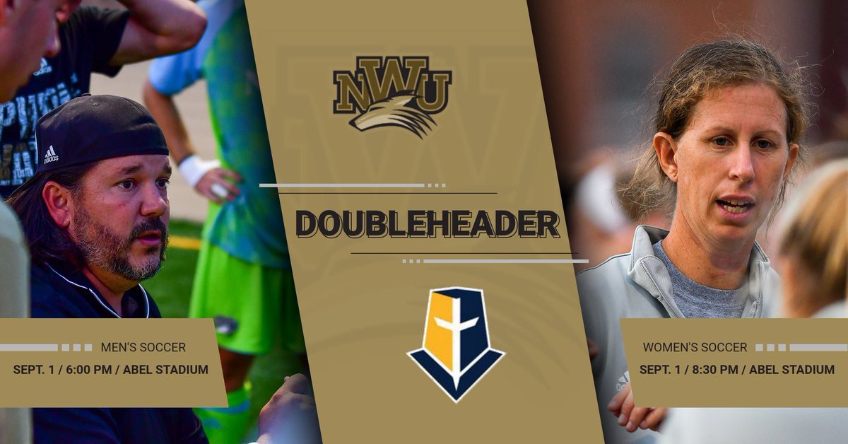 ⚽️ SEASON OPENER ⚽️

🆚: <a href="/MMULancers/">Mount Marty Lancers</a> 
📍: Lincoln, Neb. 
🏟: Abel Stadium 
⏰: 6:00pm CT / 8:30pm CT
🎥: team1sports.com/nebwesleyan/
📊: nwusports.com/sports/2013/9/…

<a href="/NWUWSoccer/">NWU Women’s Soccer</a> <a href="/NWUMensSoccer/">NWU Men's Soccer</a> #YipYip