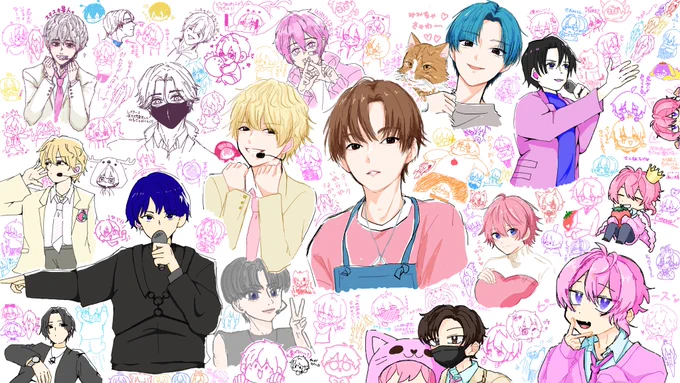 絵チャウィーク3日目
今日はいろんな人と💗帝国築きました 