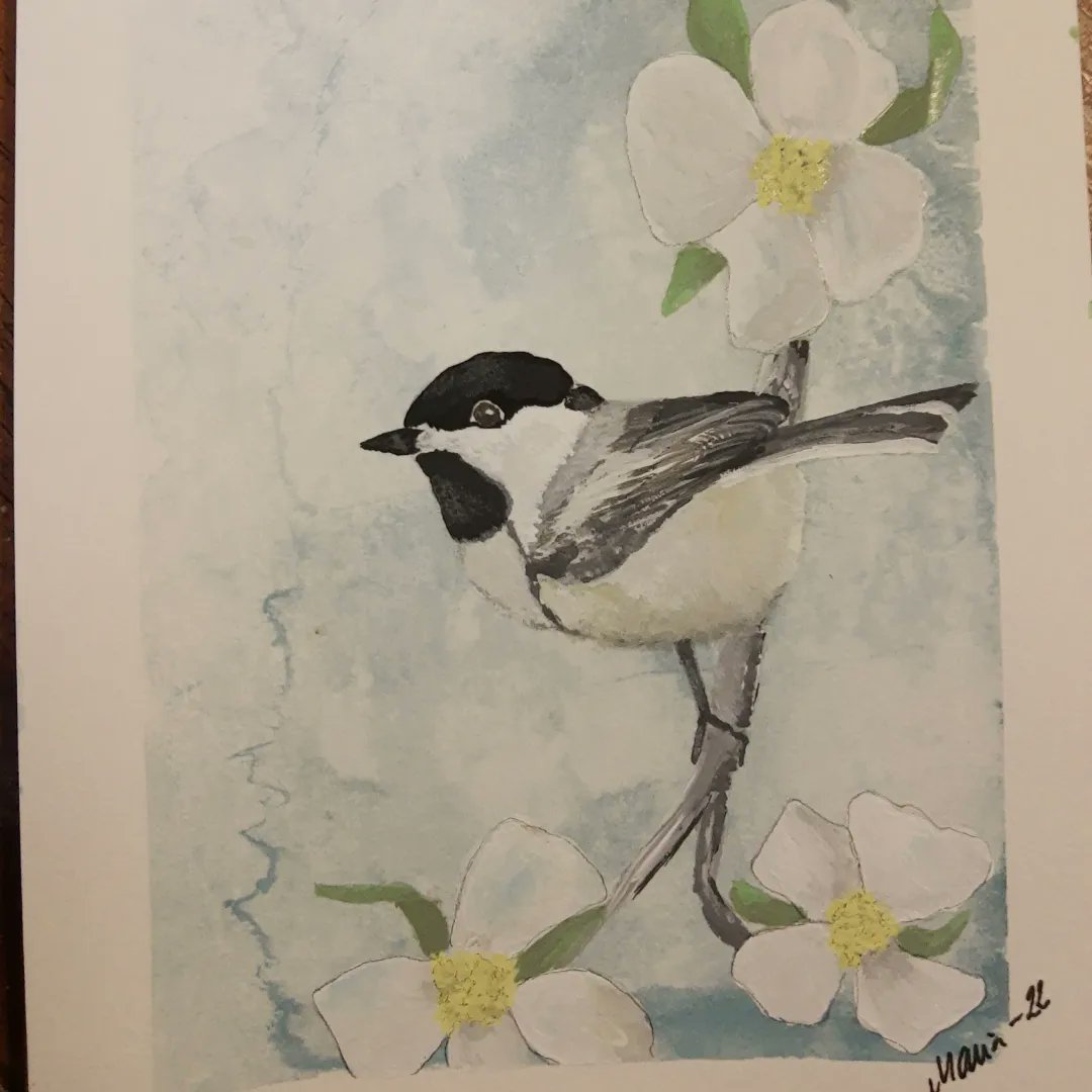 MariaHusari's tweet photo. Hieman vaaleampi värimaailma linnulle #artwork #illustration #birdpainting #gouachetechnique #practising https://t.co/x1FgBYAmv9