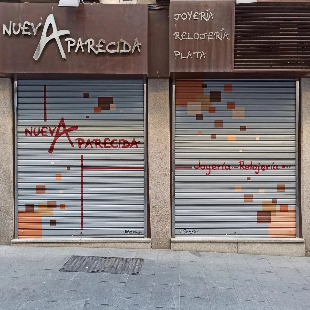 PRHgoe's tweet photo. #joyeria @NuevaAparecida #segovia #spray #graffiti #decoracion #verja https://t.co/SAuJGOOST3