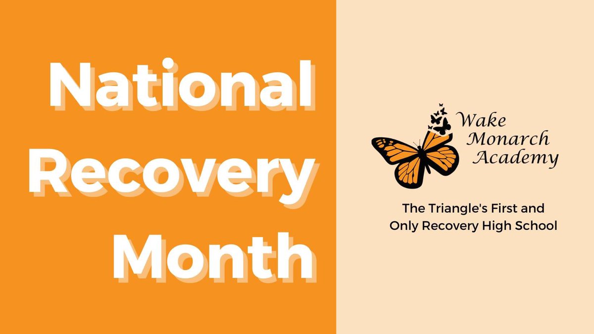 September is National Recovery Month. A month to celebrate those who are thriving in their recovery. Join us in celebrating our students living
in recovery by commenting ‘congratulations WMA students’ or retweet. Let’s bring recovery out of the darkness and into the light!