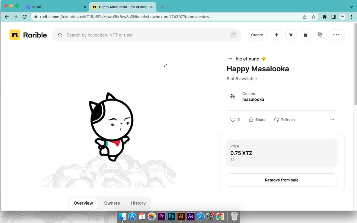 masalooka's tweet photo. Happy me Happy Life
#masalooka
@rarible 
https://t.co/EFDhMrHTPo
5/5 eds
0,75 xtz
#nfts #rarible #RaribleNFT #xtz #NFTProject #NFTCollection #XTZ #masalooka #xtz #NFTCommunity #NFTs #tezos #tezosart #CleanNFT #NFTs #NFTCommunity #tezoscollectors #objkt https://t.co/PUNgdjIZHK