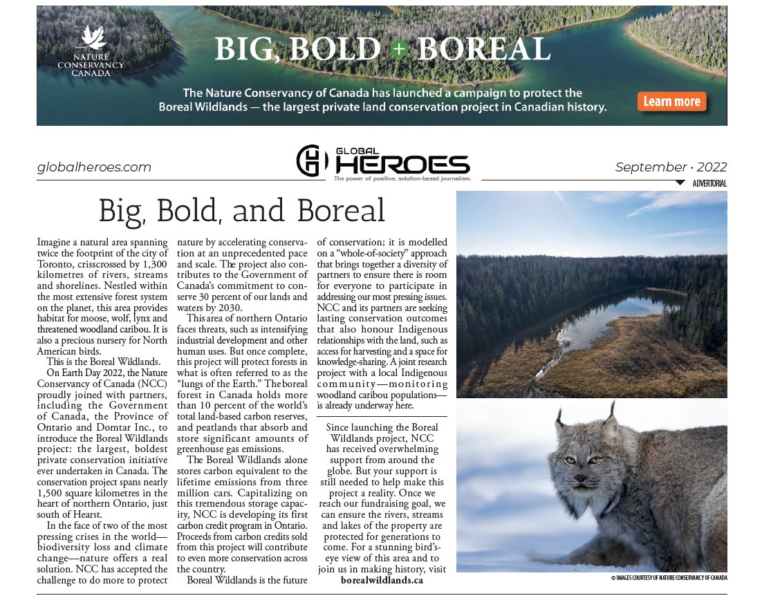Did you catch us in the Toronto Star today? 👀

Spanning 300 million hectares, Canada’s boreal forest is the planet’s largest terrestrial carbon sink. The region also has some of the most intact forest left on Earth.