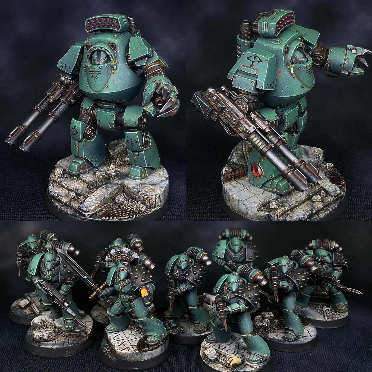 Scott_Frazier_'s tweet photo. Roundup of models completed in August.  Really pleased with the lot although the troopers can get a bit tedious.  Looking forward to adding a Sicaran in September.

#warhammer #warhammer30k #warhammer40k #warhammercommunity #Warmongers @WarComTeam https://t.co/fN16DLM6sd